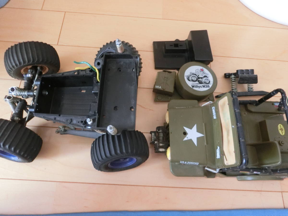 レア★タミヤ電動ラジコン ワイルド・ウイリスM38ジープ (当時物) TAMIYA 田宮模型 ラジコンカー WILD WILLY ワイルドウイリス M38ジープ