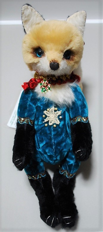 Mori's Bear 森脇由美子様 テディベア キツネ キツネ テディベア作家様（森脇由美子様）製 中古 アクセスありがとう