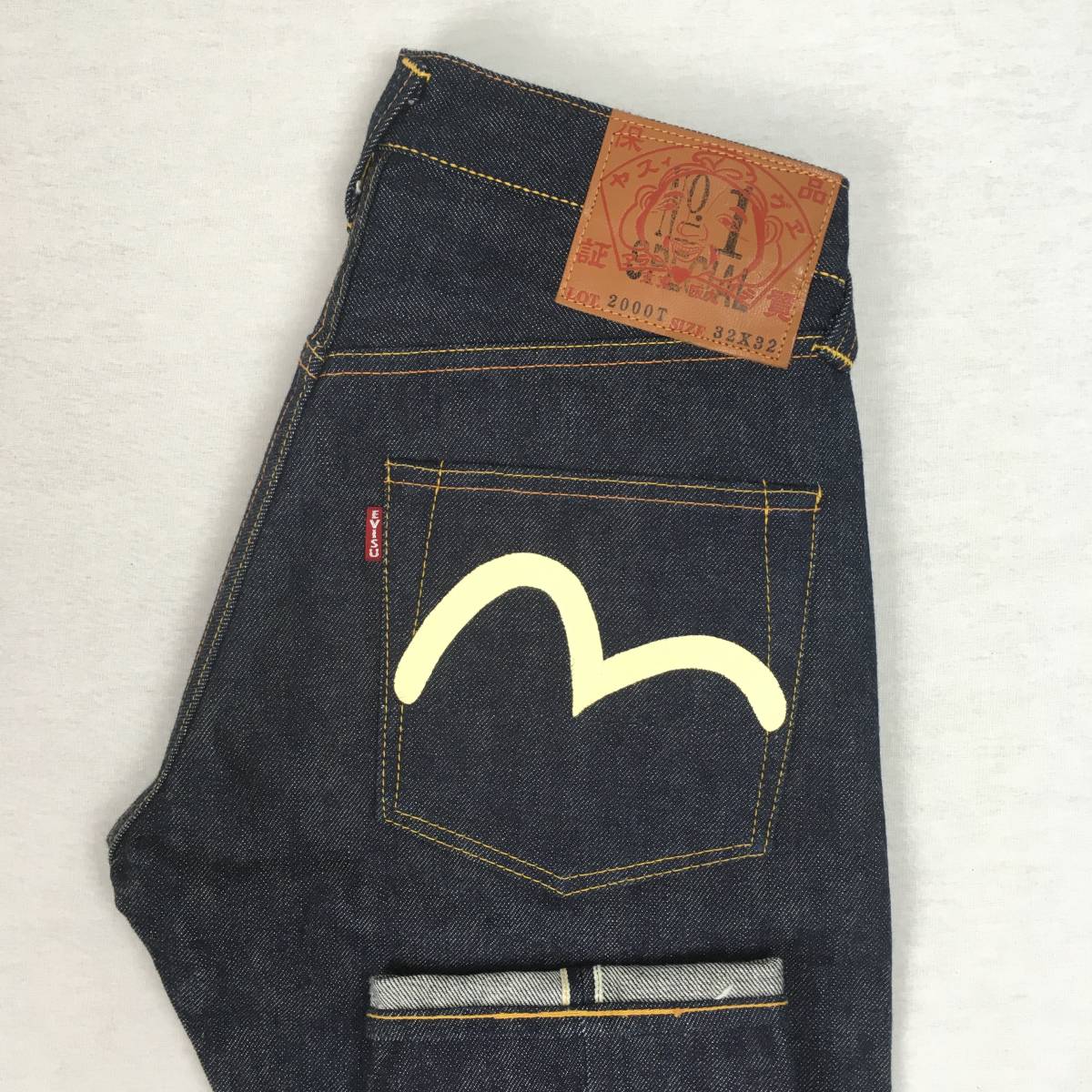 美品】EVISU エヴィス Lot2000T No1 スリムテーパードフィット 