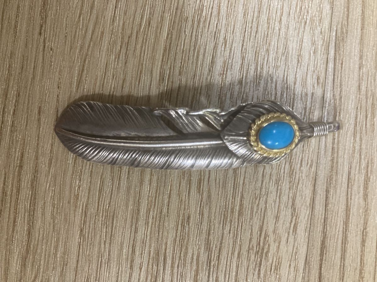 ゴローズ 上銀 金縄 ターコイズ フェザー ゴローズ 上銀金縄ターコイズ