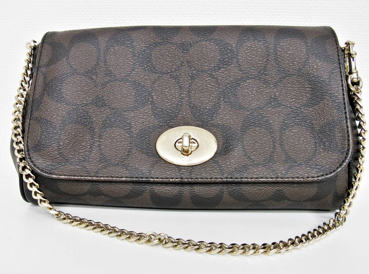 F34615 コーチ ショルダーバッグ COACH シグネチャー 2wayショルダー 