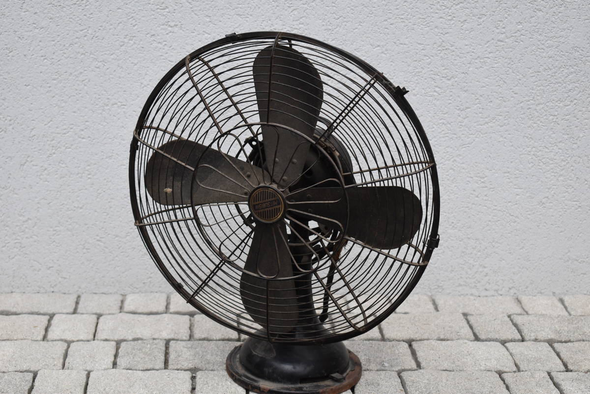 昭和レトロ 三菱電気扇 扇風機 MITSUBISHI 3枚羽 羽サイズ24㎝ 小ぶり
