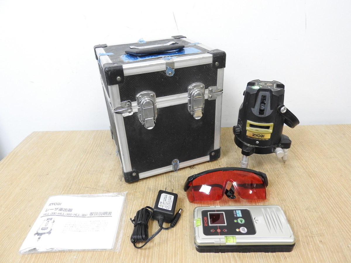 RYOBI HLL-400DG リョウビ レーザー 墨出し機 /受光器LR-120A
