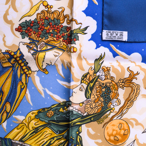 極美品】 エルメス HERMES スカーフ カレ 90 シルク CAVALIERS DES