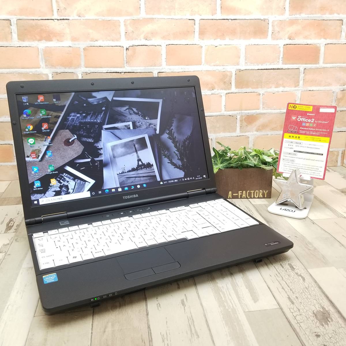 1/26限定大特価！早い物勝ち！！asics 安全靴 ネイビー 25.5cm 最新Windows10+office 新品爆速SSD480GB NEC LS550⁄J core i7-3632QM