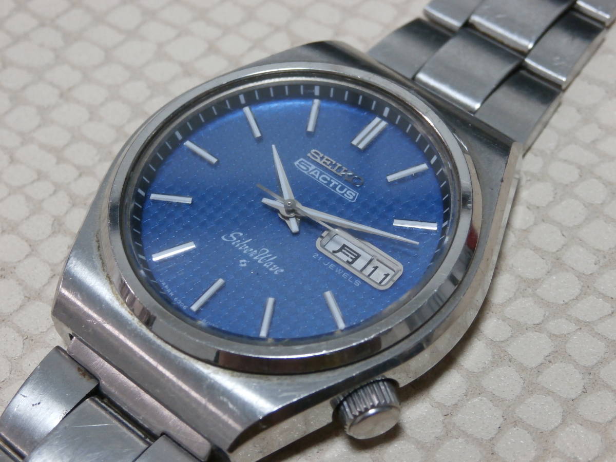 SEIKO 5 ファイブ 6306-8010 ACTUS アクタス SILVERWAVE シルバーウェーブ 自動巻き メンズ腕時計 アンティーク 純正ベルト