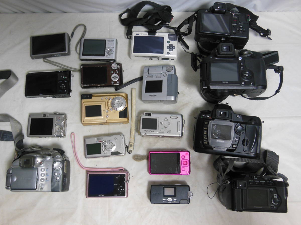 デジタルカメラ まとめ売り Sony Casio Canon Nikon Nikon Canon 1円スタート CASIO FUJIFILM SONY NIKON カシオ ニコン