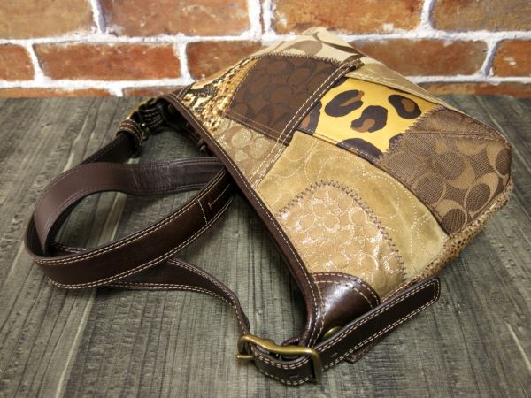 COACH コーチ◇12898◇パッチワーク シグネチャー◇クロコダイル