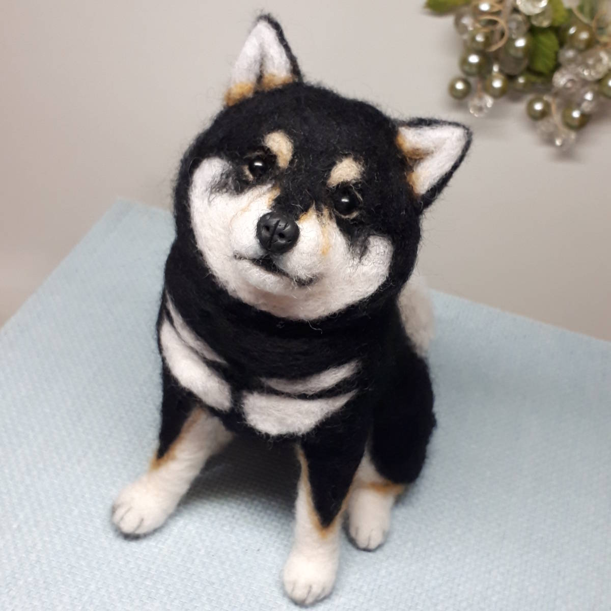 羊毛フェルト 犬 黒柴 柴犬 羊毛フェルト 売買されたオークション情報 Yahooの商品情報をアーカイブ公開 オークファン Aucfan Com
