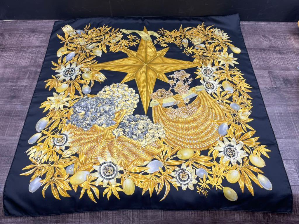 極美品/エルメス/HERMES/カレ 90 PASSIFLORES パッションフラワー 