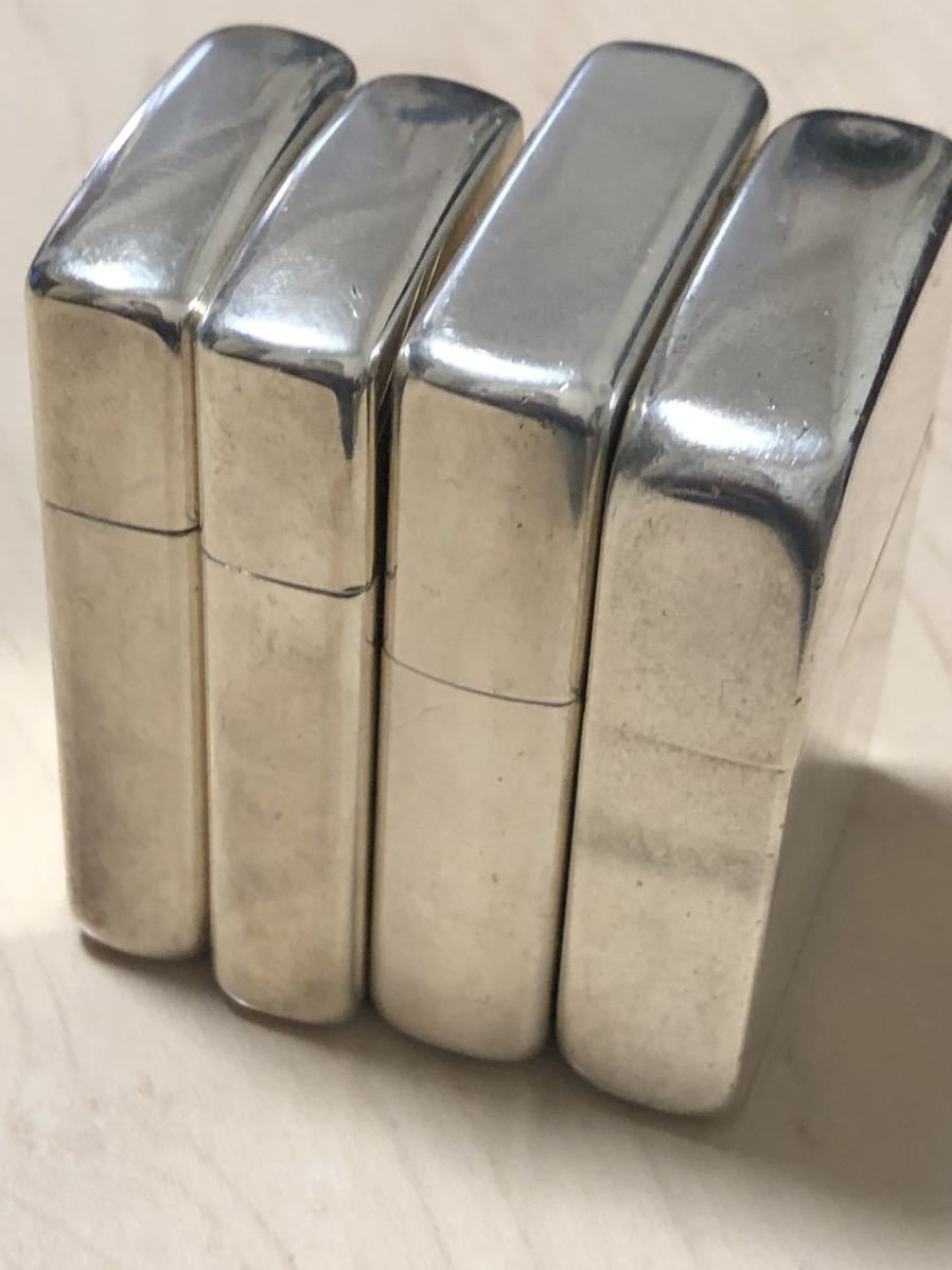 スターリングシルバー ZIPPO ジッポー Zippo 純銀 4個まとめ売り