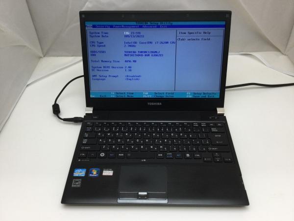 ジャンク!TOSHIBA R731/W2TB○Core i7 2620M 2.7G 4G 128G SSD