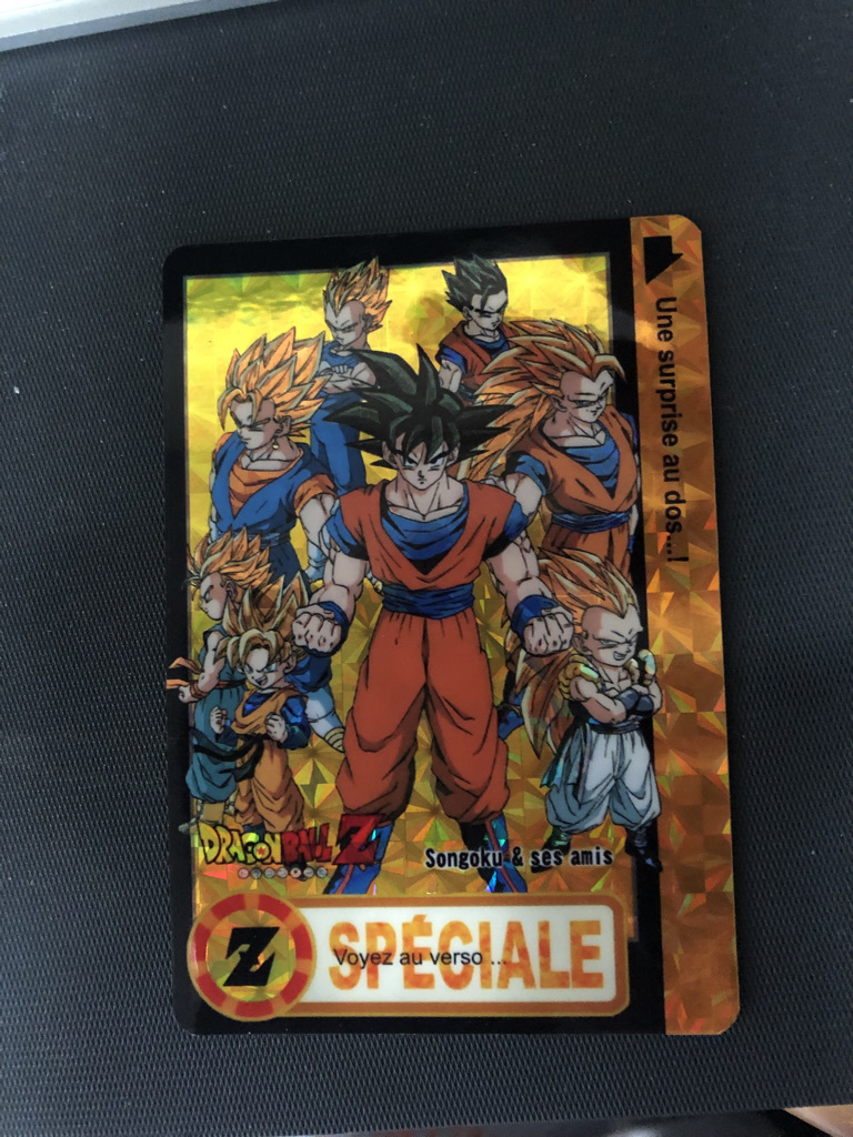 美品! ドラゴンボールZ 両面キラ 海外版 欧州 SPECIALE CARTE HORS-SERIE