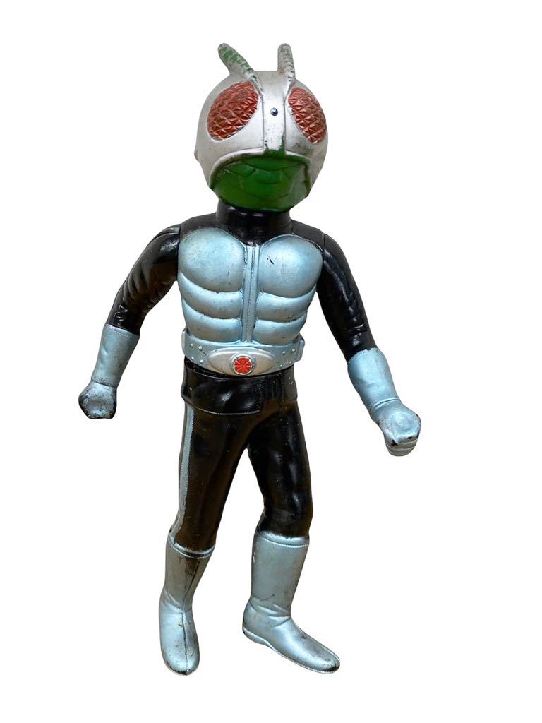 当時物 バンダイ 仮面ライダー 1号 ソフビ 石森プロ 毎日放送 東映 高