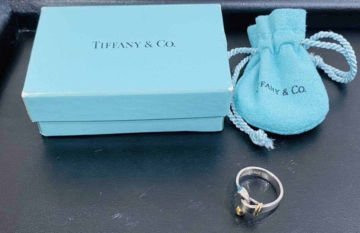 TIFFANY&Co. ティファニー 750 925 フック ＆ アイリング 指輪 約 4.09