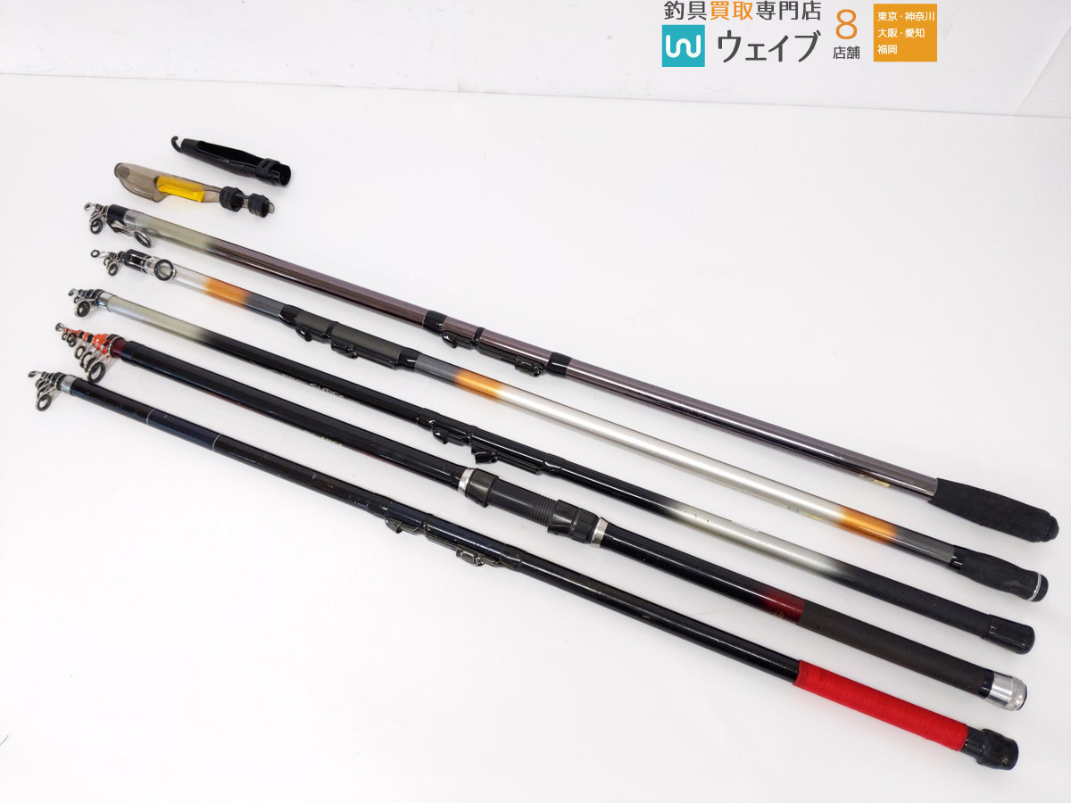 ダイワ リバティー サーフ T25-390、リョービ メタルシアサーフ 25-420、ニッシン RX 磯 HD 5号遠投 530 他 計5点セット