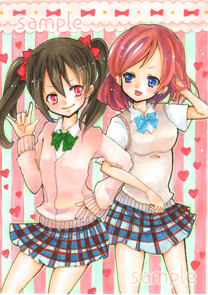 同人手描きイラスト ラブライブ にこまき 矢澤にこ 西木野真姫 手描きイラスト 売買されたオークション情報 Yahooの商品情報をアーカイブ公開 オークファン Aucfan Com