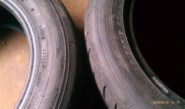 ★☆H25年195/55R15☆DIREZZA ZⅡ中古2本☆★_2