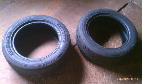 ★☆H25年195/55R15☆DIREZZA ZⅡ中古2本☆★_3