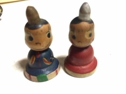 超レア ペコちゃん、ポコちゃん雛人形_1