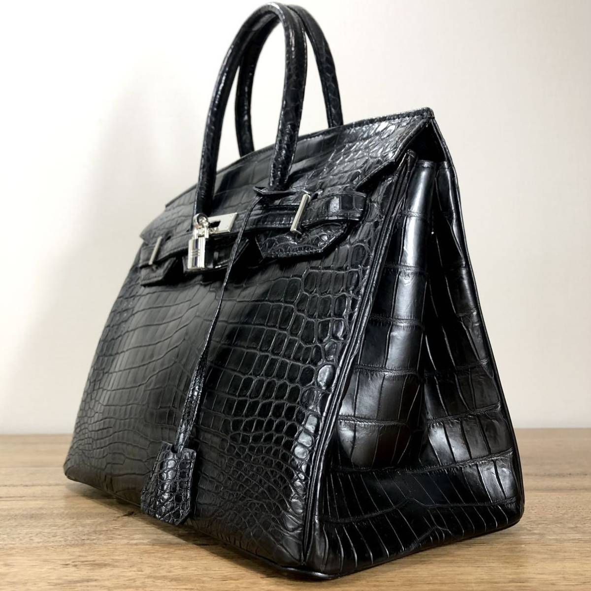 新品 定70万 本物 最高峰 マット クロコダイル ニロティカス バーキン 