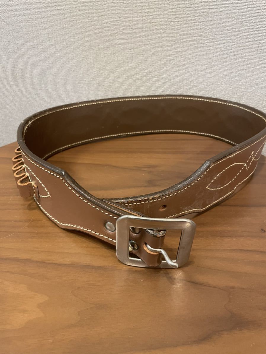 ウェスタン ガンベルト （ホルスター） ブラウン（茶） M ガンホルダー