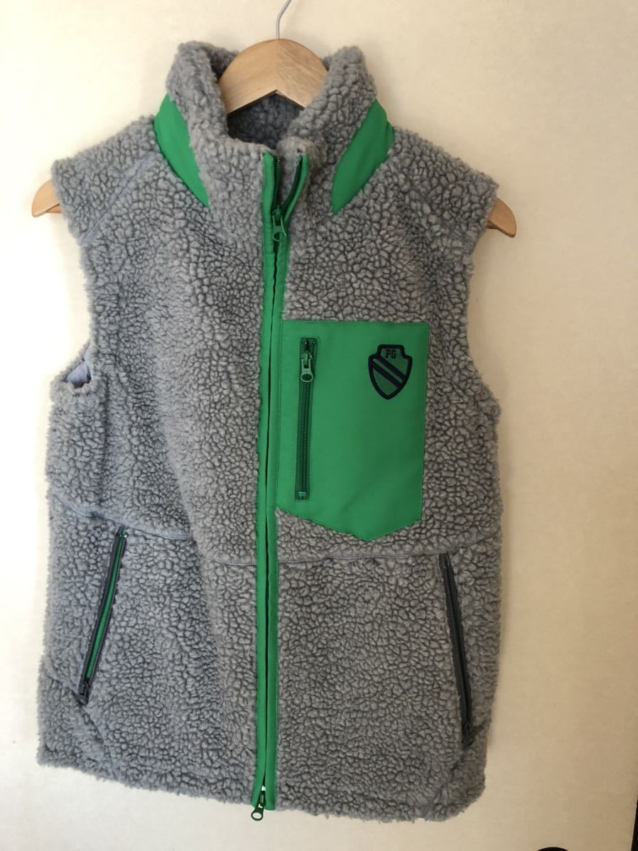 PEARLY GATES パーリーゲイツ ボアジップベストグレー　_1