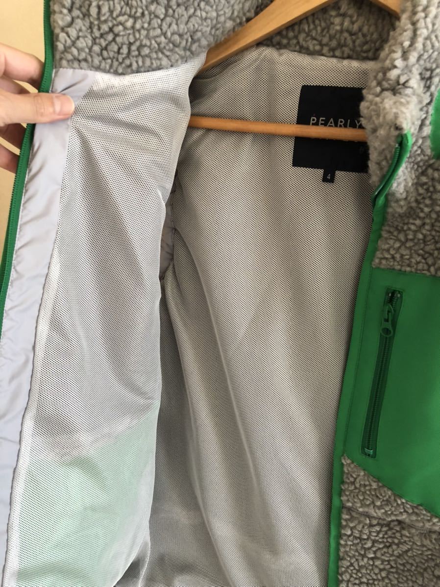 PEARLY GATES パーリーゲイツ ボアジップベストグレー　_5