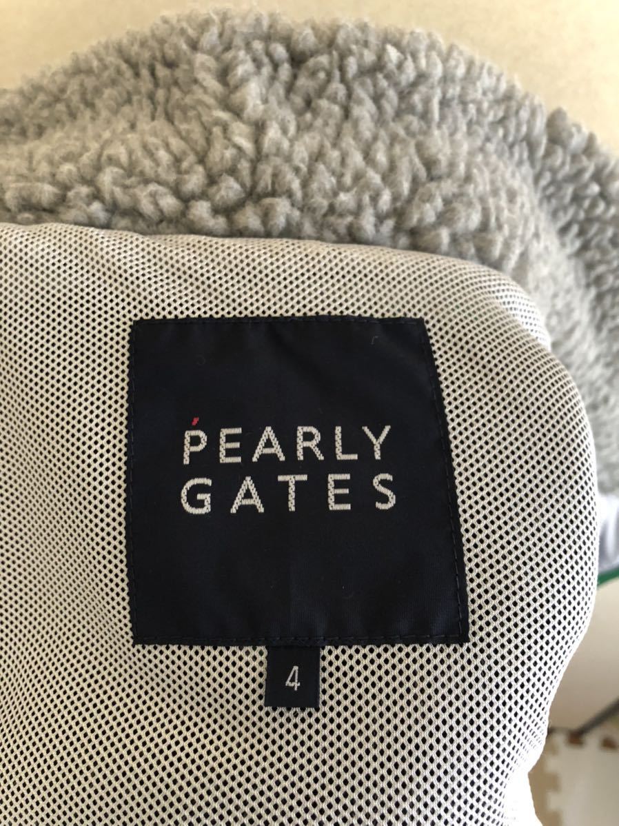 PEARLY GATES パーリーゲイツ ボアジップベストグレー　_6