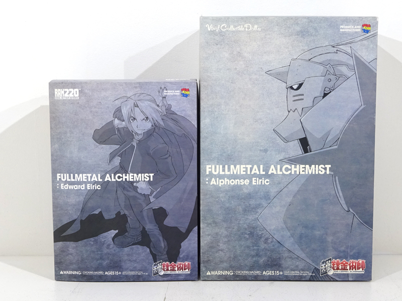 ★中古★メディコム・トイ 鋼の錬金術師 RAH エドワード・エルリック VCD アルフォンス・エルリック フィギュア 計2点セット★【TY701】