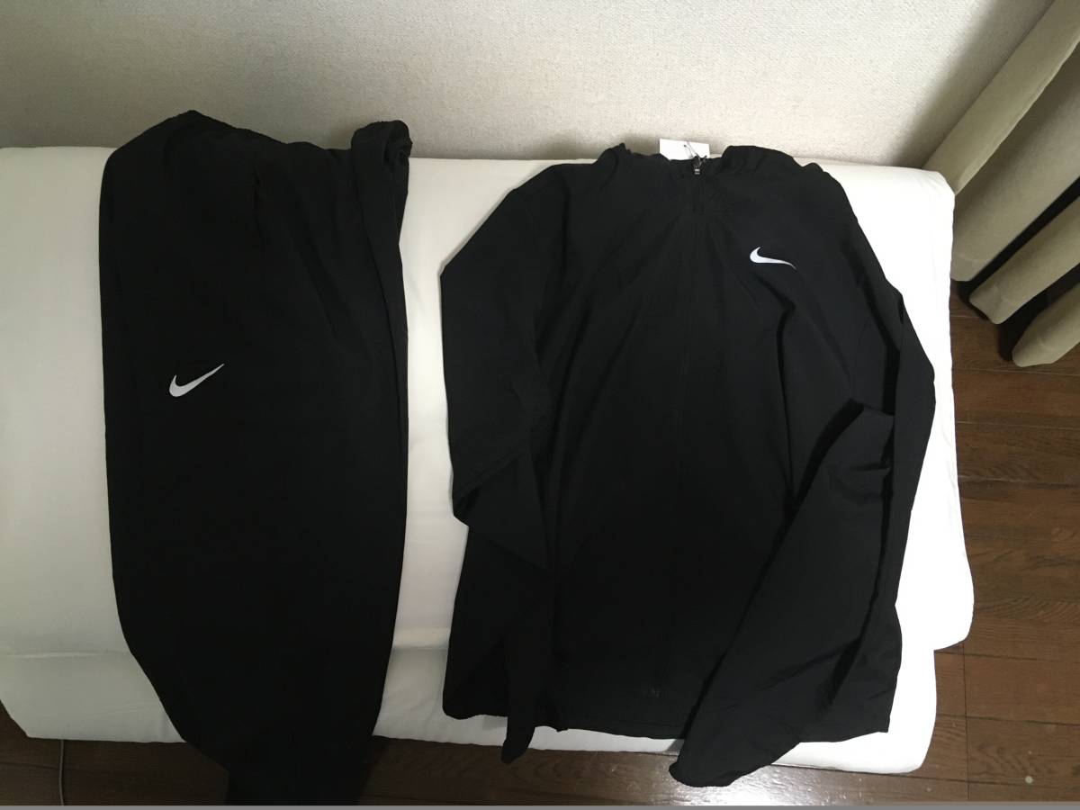 １円 送料無料 未使用 NIKE ナイキ Mサイズ 上下セット メンズ ウーブン ランニング ジャケット パンツ タグ付き 定価合計12，650円 正規品