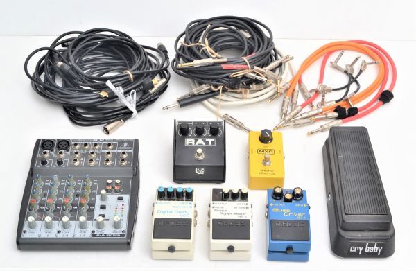  L174R49Z//エレキギター エフェクター 等まとめて/BEHRINGER XENYX802 BOSS DD-3 NS-2 BD-2 PROCO RAT micro chorus ワウペダル GCB-95(その他)｜売買されたオークション情報、yahooの商品情報をアーカイブ公開 - オ エフェクター