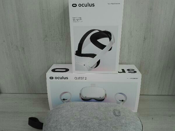 【美品】Oculas Quest2 64GB ＋ヘッドストラップ＋ケース他付属品 美品】 Oculus オキュラスクエスト2 64GB ストラップ、ケース等 3点