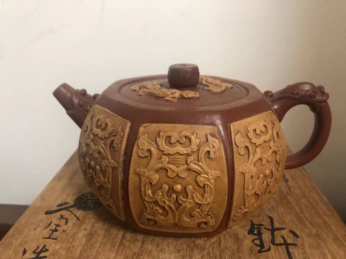 紫砂 急須 中国宜興 朱泥 紫砂壷 中国美術 茶壺 本番 IwaiLoft 