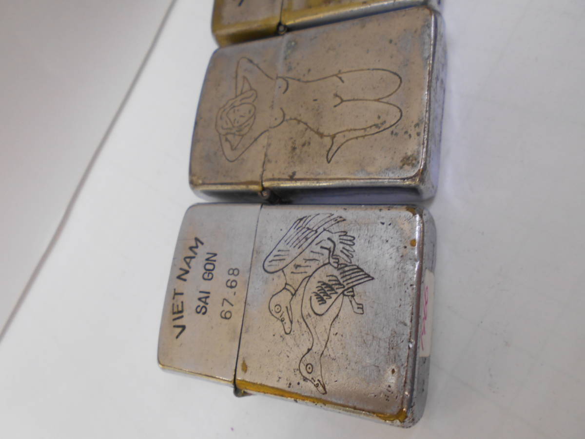 Zippo VIETNAM 4個 ベトナムZippo 中古ベトナムZippo ベトナム修理品 