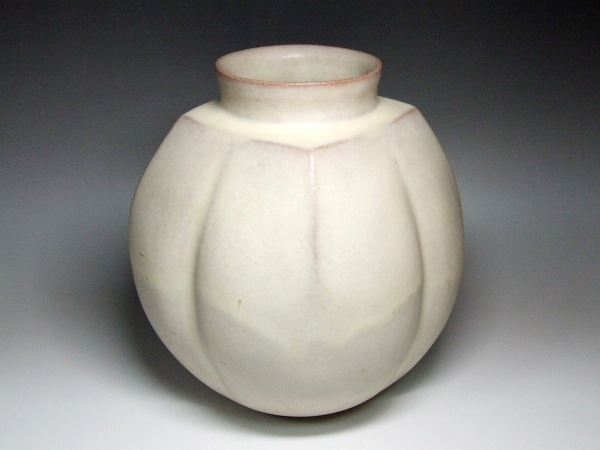 優】清水悠三 白釉花瓶 師:楠部彌弌 共箱(花器、壷)｜売買された