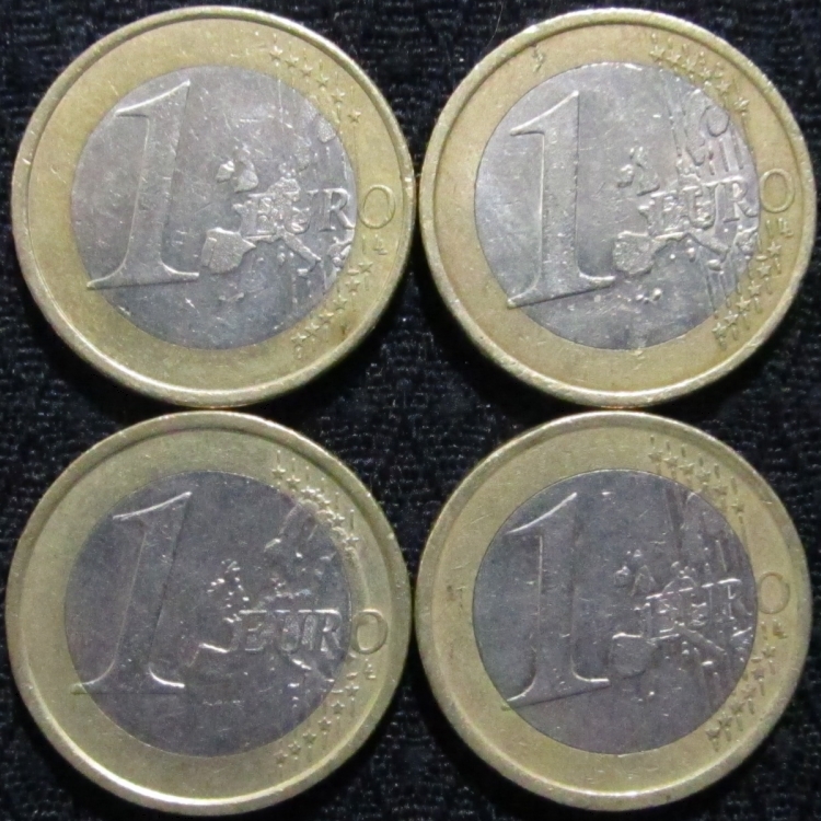 66 ユーロ イタリア コイン スペイン ドイツ フランス 硬貨 銭 輝く高品質な 硬貨