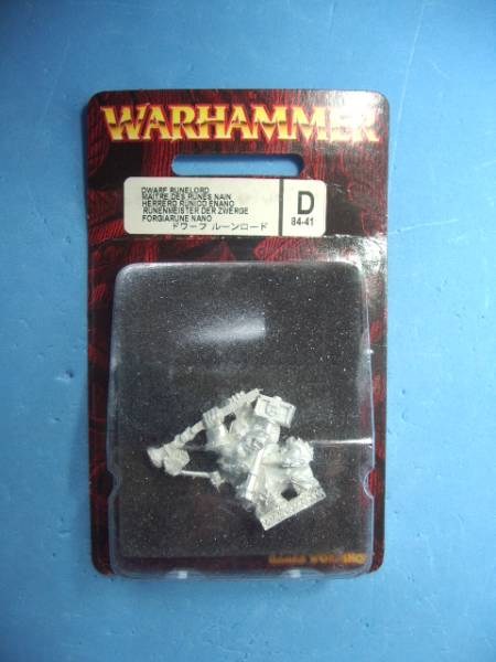 メタルフィギュア ドワーフ ルーンロード ウォーハンマー 絶版_1