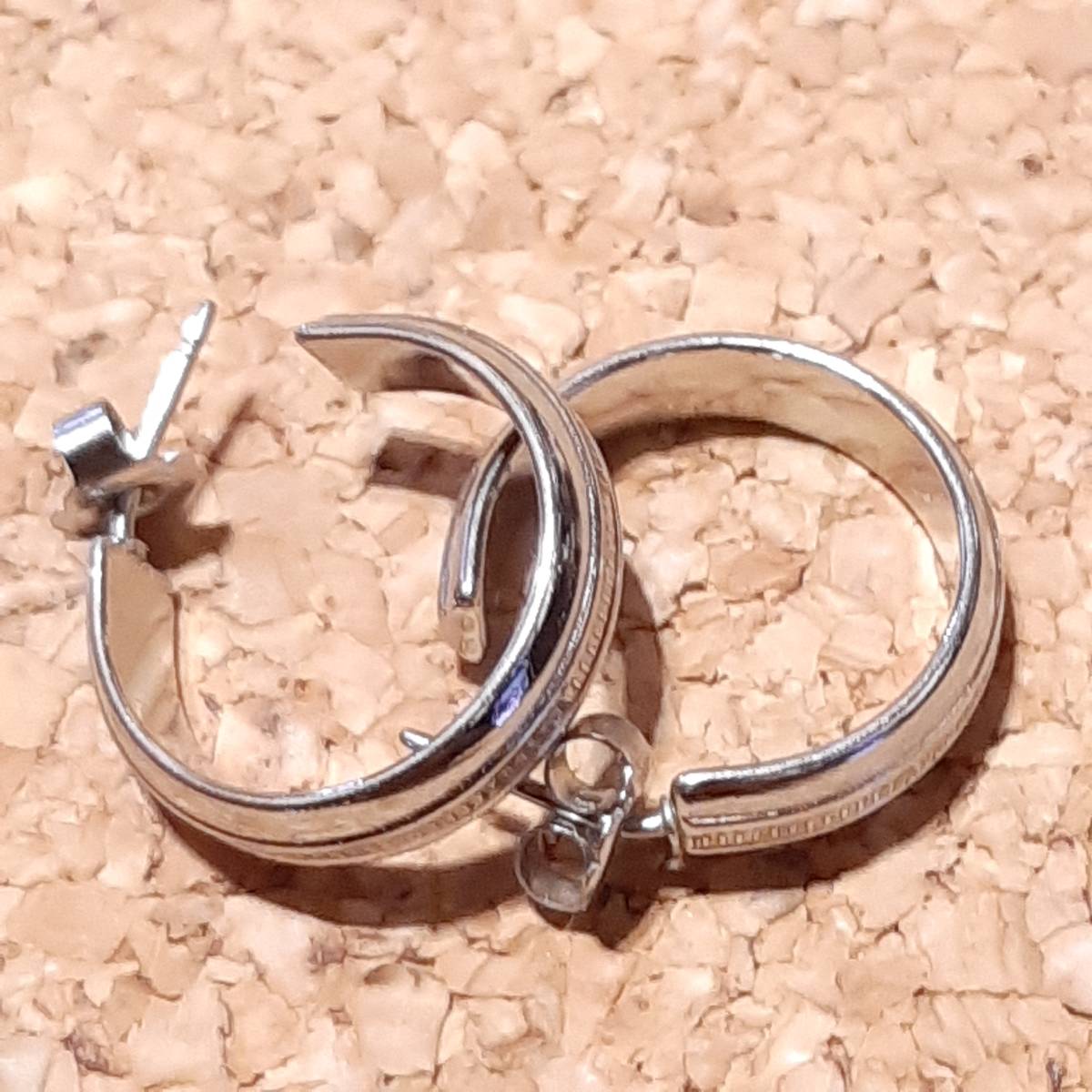 スタンプラインフープピアス[EAR0662]インディアンネイティブ一点物