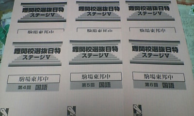 日能研 難関校日特 6年 駒場東邦中 国語 2015年度 サピックス 開成