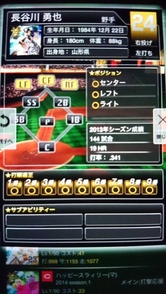 プロ野球PRIDEプライド2014 1誇ソフトバンク 長谷川【新品】_2