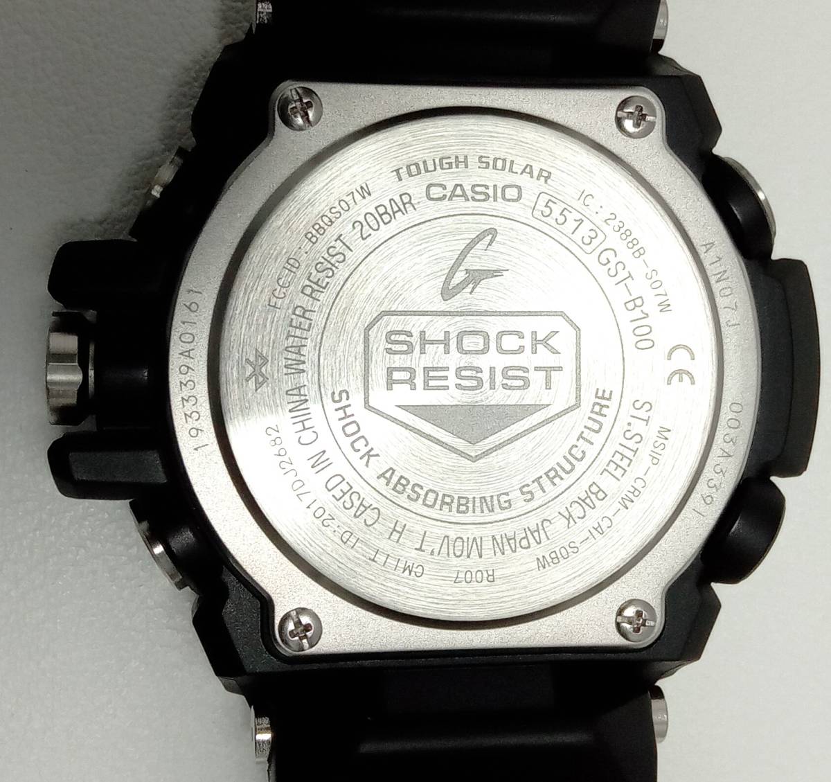 美品】CASIO カシオ G‐SHOCK ジーショック GST-B100B-1A4JF メンズ 