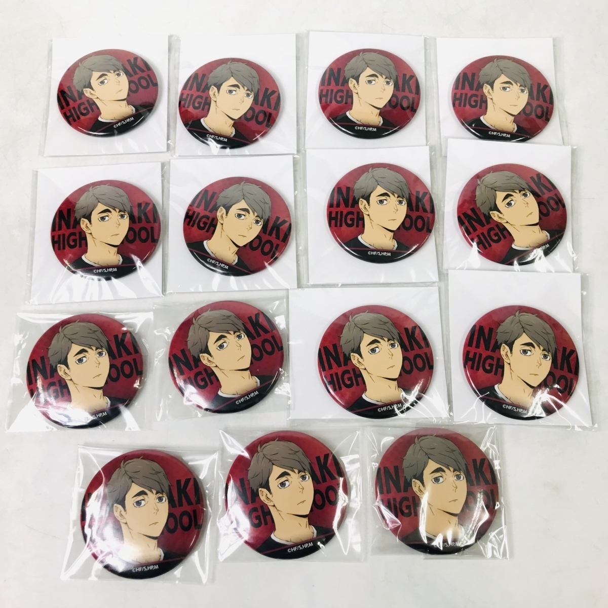 中古品 ハイキュー 宮治 缶バッジ 15個 セット(コミック、アニメグッズ  
