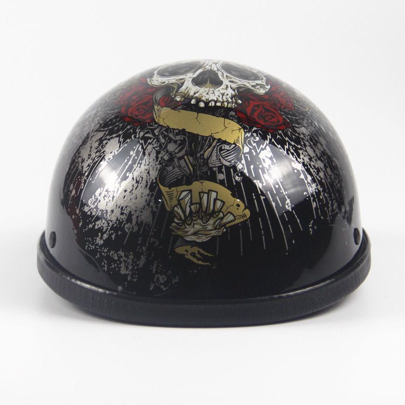 ヘルメット 半キャップ バイク : ハーフ CROWN SKULL｜バイク