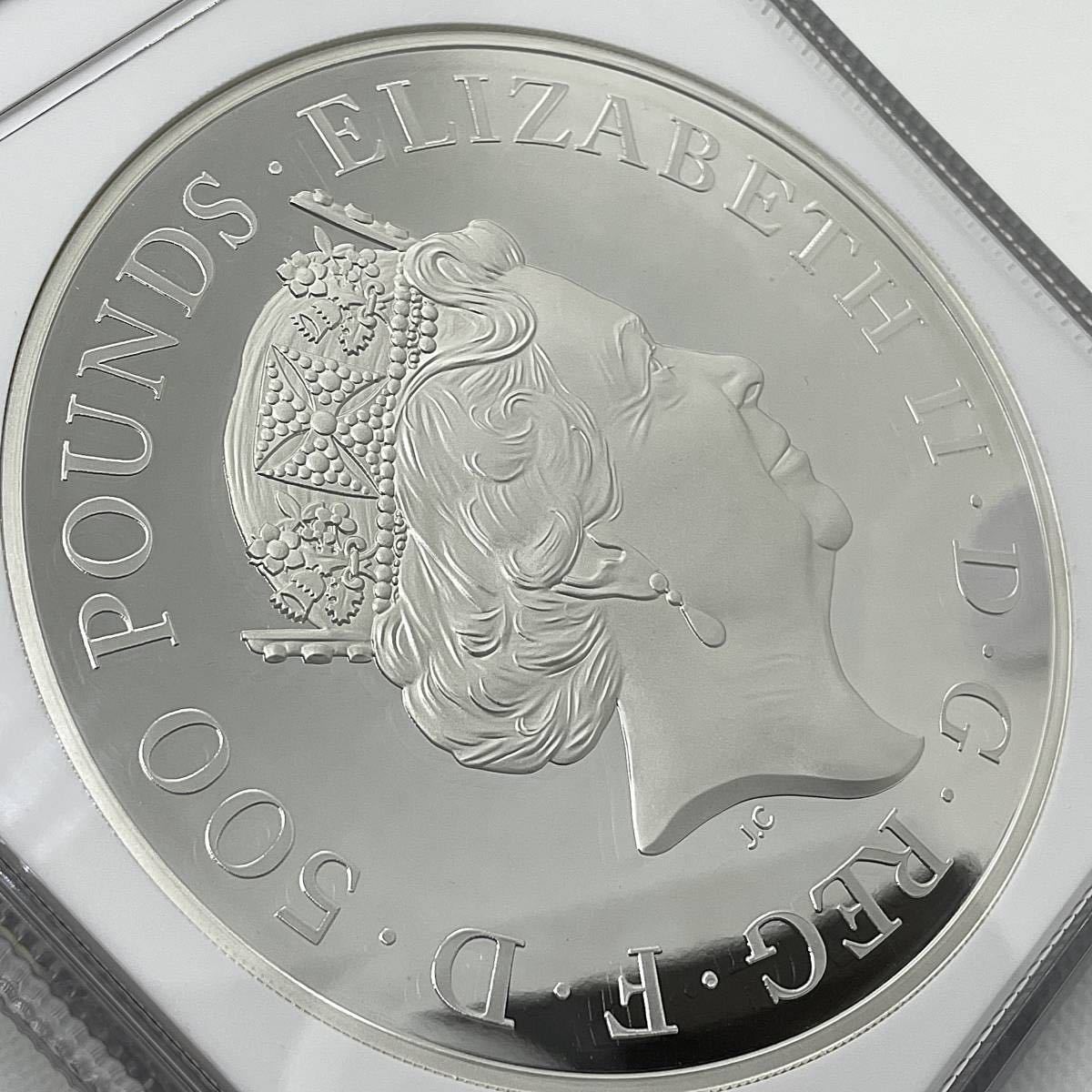 ◇最高鑑定 1キロ!!銀貨◇2017年 イギリス クイーンズ ビースト ◇最高鑑定 1キロ!!銀貨◇2017年 イギリス クイーンズ ビースト