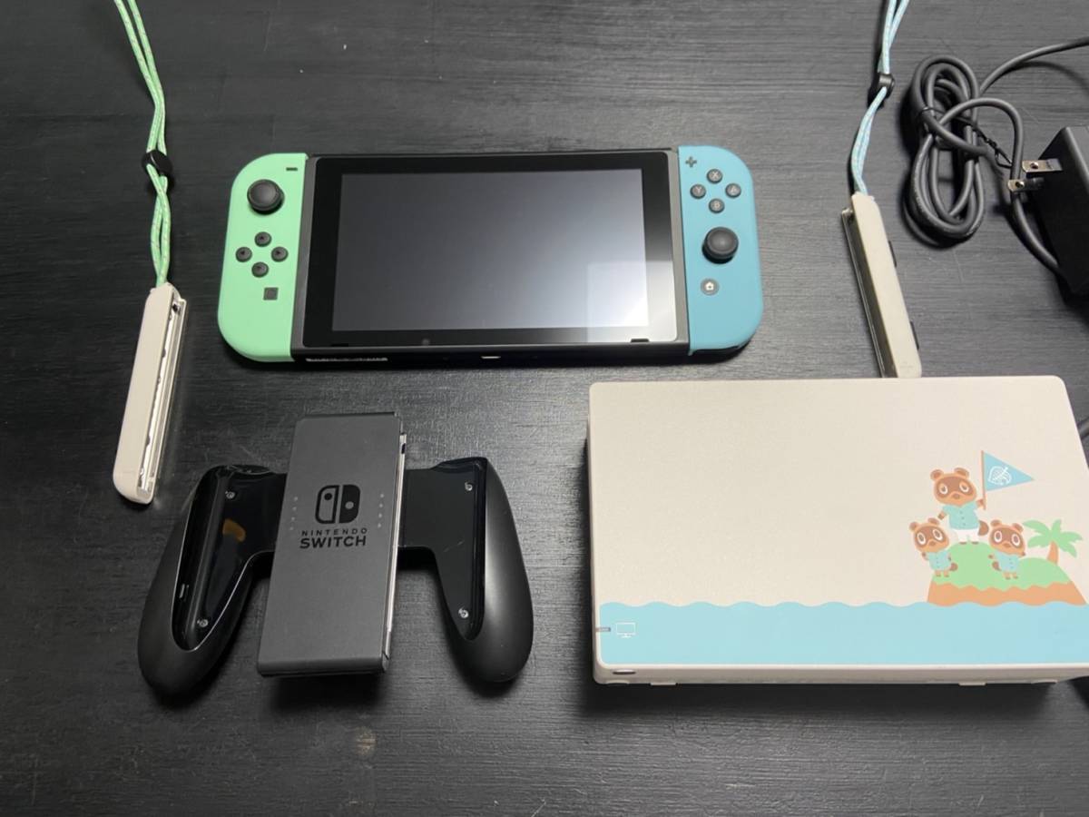 ★送料無料★１円スタート★【中古美品】★Nintendo Switch あつまれ どうぶつの森セット_1