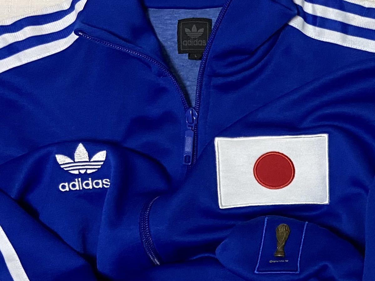 希少　アディダス 日本代表 トレフォイル　トラックジャケット　ジャージ　W杯　M 美品 adidas オリジナルス 日本代表 国別 トレフォイルロゴ ジャージ W