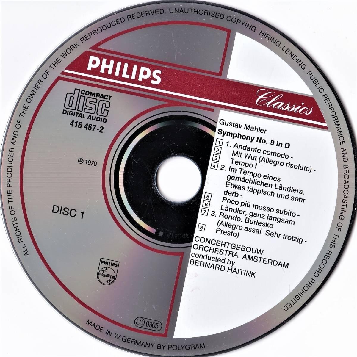 廃盤超希少 ベルナルド・ハイティンク 初期西独盤 2CD 西独LONDON(全面