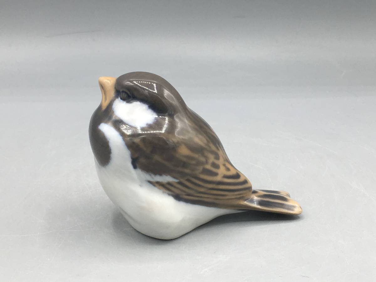 ロイヤルコペンハーゲン 雀 スズメ 置物 フィギュリン 陶器 デンマーク 