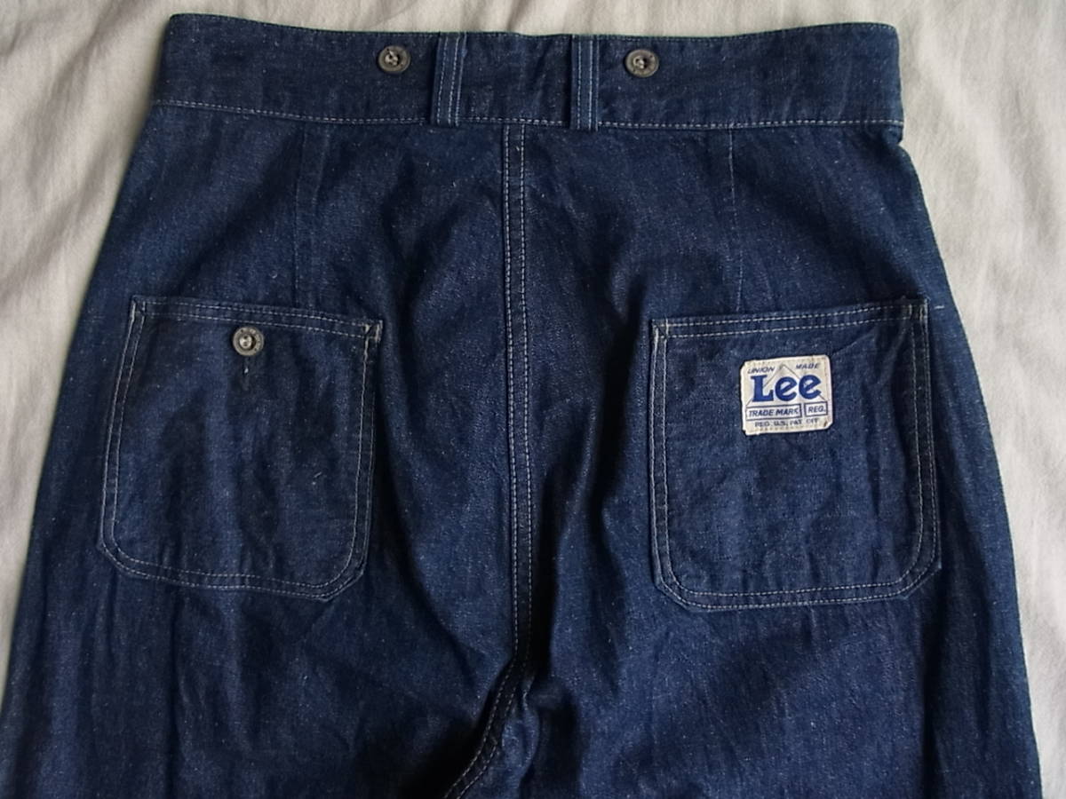Lee リー ライトオンスデニム ワイドシルエットパンツ サイズ S 濃色の 